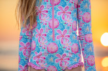 Load image into Gallery viewer, Sand Dollar Rash Guard - Three By The Sea Clothing
