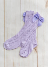 Load image into Gallery viewer, 2023 Spring Socks - Crochet (with Bows) Type 1 - Three By The Sea Clothing
